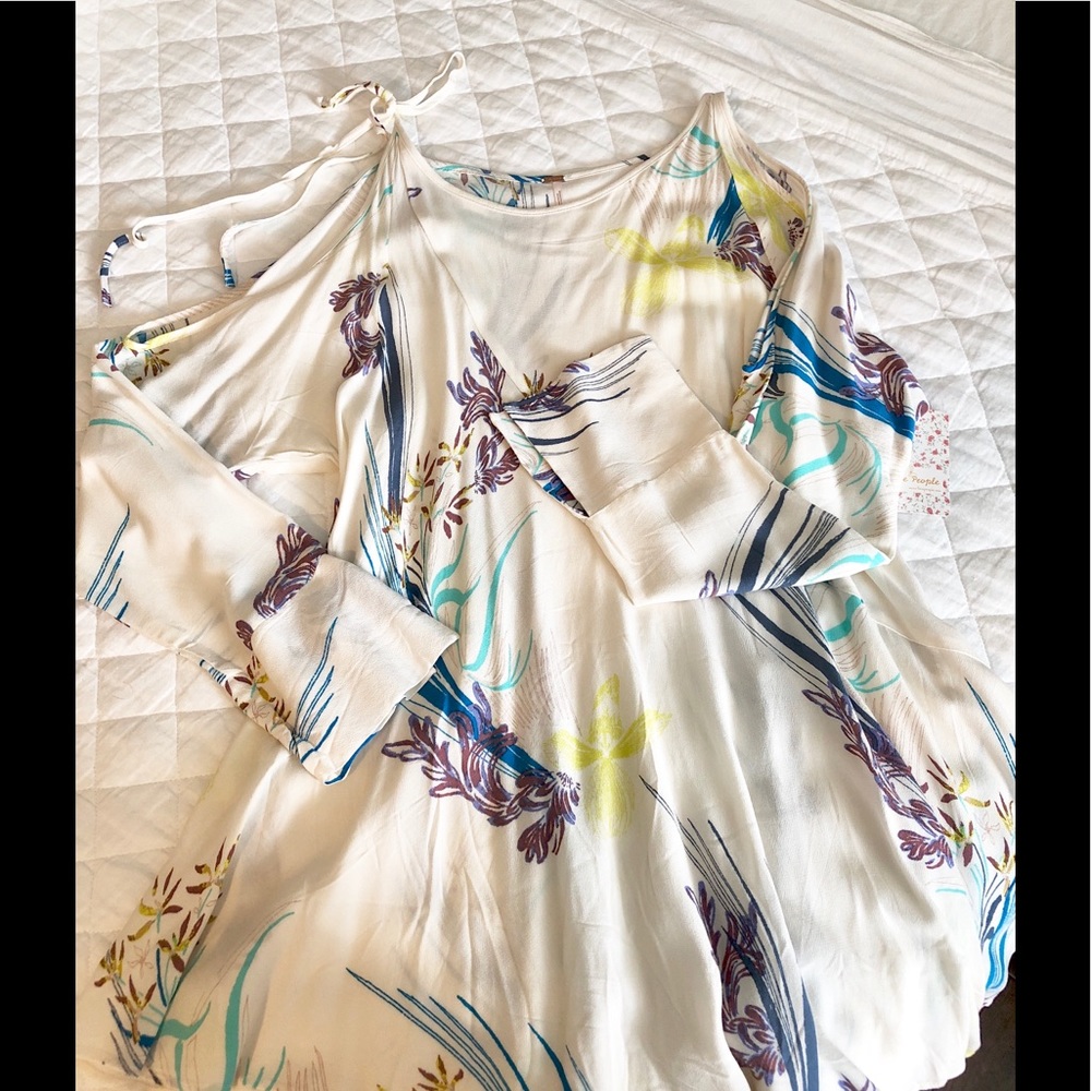 NWT Free People Cold Shoulder Flowy Dress